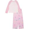 Bluey Girls’ 2-piece Loose-fit Long-Sleeve Matching Pajama Set, Soft & Comfortable for Kids(Bluey Friends)