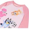 Bluey Girls’ 2-piece Loose-fit Long-Sleeve Matching Pajama Set, Soft & Comfortable for Kids(Bluey Friends)