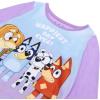 Bluey Girls’ 2-piece Loose-fit Long-Sleeve Matching Pajama Set, Soft & Comfortable for Kids(Happiest Buddies)