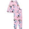 Bluey Girls’ 2-piece Snug-fit Viscose Long-Sleeve Matching Pajama Set, Soft & Cute for Kids(Hugging My Plush)