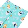 Bluey Girls’ 4-piece Snug-fit Cotton Long-Sleeve Matching Pajama Set, Soft & Cute for Kids(Bluey Spa)