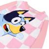 Bluey Girls’ 4-piece Snug-fit Cotton Long-Sleeve Matching Pajama Set, Soft & Cute for Kids(Hi Bluey)