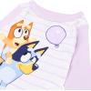 Bluey Girls’ 4-piece Snug-fit Matching Short-Sleeve Cotton Pajama Set, Soft & Cute for Kids(Balloon Fun)