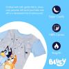 Bluey Girls’ 4-piece Snug-fit Matching Short-Sleeve Cotton Pajama Set, Soft & Cute for Kids(Hooray Team)