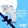 Bluey Girls’ 4-piece Snug-fit Matching Short-Sleeve Cotton Pajama Set, Soft & Cute for Kids(Hooray Team)