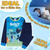 Bluey Pajamas | Matching Family Christmas Pajamas | Christmas PJs For Family(Blue Multi)