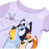 Bluey Unisex Kids’ 4-Piece Snug-fit Cotton Short-Sleeve Matching Pajama Set, Soft & Cute for Kids(Happy Bluey Bingo)