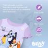Bluey Unisex Kids’ 4-Piece Snug-fit Cotton Short-Sleeve Matching Pajama Set, Soft & Cute for Kids(Happy Bluey Bingo)
