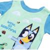 Bluey Unisex Kids’ 4-Piece Snug-fit Cotton Short-Sleeve Matching Pajama Set, Soft & Cute for Kids(Outdoor Fun)