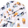 Bluey Unisex Kids’ Bathrobe, Soft & Plush Robe for Kids(Funny Bluey)