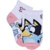 Bluey girls Multi Pack Kid’s Socks(White (6-pack))