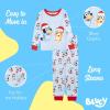 Bluey unisex-child 2-Piece Snug-fit Cotton Holiday Pajama Set, Soft & Cute for Kids(Bluey Ho Ho Ho)