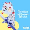 Bluey unisex-child 2-Piece Snug-fit Cotton Holiday Pajama Set, Soft & Cute for Kids(Bluey Ho Ho Ho)