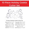 Handstand Kitchen Bluey 10-Piece Holiday Cookie Cutter Set with Bluey, Bingo, Bandit and Chilli Cookie Cutters