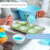 Handstand Kitchen Bluey My First Real Kitchen Tools Set with 1.5 Quart Mixing Bowl, Measuring Spoon Set, Measuring Cup Set and 8.5″ Whisk