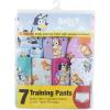 Potty Training Pants, 100% Cotton Padded Underwear, 7-Pack, Sizes 18 M, 2T, 3T and 4T(7-pack Bluey)
