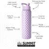 Simple Modern Summit Water Bottle with Straw Lid | Bluey 30oz Leak Proof Stainless Steel Insulated Cup | Gifts for Her Him | Bluey Stripes(-Disney: Minnie Mouse Me on Violet Breeze)