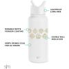 Simple Modern Summit Water Bottle with Straw Lid | Bluey 30oz Leak Proof Stainless Steel Insulated Cup | Gifts for Her Him | Bluey Stripes(-Disney: Seal of a Princess)