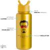 Simple Modern Summit Water Bottle with Straw Lid | Bluey 30oz Leak Proof Stainless Steel Insulated Cup | Gifts for Her Him | Bluey Stripes(Marvel: Iron Man Tony Stark)