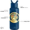 Simple Modern Summit Water Bottle with Straw Lid | Bluey 30oz Leak Proof Stainless Steel Insulated Cup | Gifts for Her Him | Bluey Stripes(Marvel: Thanos Infinity)