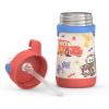 Thermos Baby 10 oz. Stainless Steel Bottle with pop-up straw, Bluey(Cars)