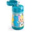 Thermos Baby 10 oz. Stainless Steel Bottle with pop-up straw, Bluey(Cocomelon)