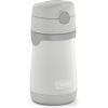 Thermos Baby 10 oz. Stainless Steel Bottle with pop-up straw, Bluey(Gray)