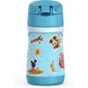 Thermos Baby 10 oz. Stainless Steel Bottle with pop-up straw, Bluey(Mickey and Friends)