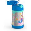 Thermos Baby 10 oz. Stainless Steel Bottle with pop-up straw, Bluey(Ms. Rachel)
