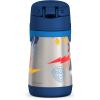 Thermos Baby 10 oz. Stainless Steel Bottle with pop-up straw, Bluey(PAW PATROL BOY)