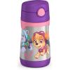 Thermos Baby 10 oz. Stainless Steel Bottle with pop-up straw, Bluey(Paw Patrol Girl)