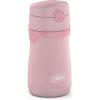 Thermos Baby 10 oz. Stainless Steel Bottle with pop-up straw, Bluey(Rose)