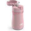 Thermos Baby 10 oz. Stainless Steel Bottle with pop-up straw, Bluey(Rose)
