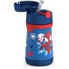 Thermos Baby 10 oz. Stainless Steel Bottle with pop-up straw, Bluey(Spidey and His Amazing)