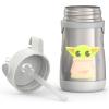 Thermos Baby 10 oz. Stainless Steel Bottle with pop-up straw, Bluey(THE MANDALORIAN)