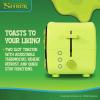 Uncanny Brands Bluey Retro TV Toaster with Light Up Frame, Two Slice Model with Bluey Toast Design, Themed Kitchen Appliance(Shrek)