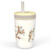 Zak Designs Bluey Kelso Toddler Cups For Travel or At Home, 12oz Vacuum Insulated Stainless Steel Sippy Cup With Leak-Proof Design is Perfect For Kids (Bluey, Bingo, Grandad Mort)(Winnie the Pooh & Friends)