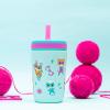 Zak Designs Bluey Kelso Toddler Cups For Travel or At Home, 12oz Vacuum Insulated Stainless Steel Sippy Cup With Leak-Proof Design is Perfect For Kids (Bluey, Bingo, Grandad Mort)(SuperKitties (Ginny  Sparks  Buddy  Bitsy))