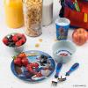 Zak Designs Bluey Kid Flatware Set with Fun Character Art on Both Utensils, Non Slip Fork and Spoon Set is Perfect for Encouraging Picky Eaters to Finish Their Plates (2 pk, BPA-Free)(Spider-Man)