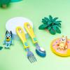 Zak Designs Bluey Kid Flatware Set with Fun Character Art on Both Utensils, Non Slip Fork and Spoon Set is Perfect for Encouraging Picky Eaters to Finish Their Plates (2 pk, BPA-Free)(Bluey)