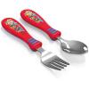 Zak Designs Bluey Kid Flatware Set with Fun Character Art on Both Utensils, Non Slip Fork and Spoon Set is Perfect for Encouraging Picky Eaters to Finish Their Plates (2 pk, BPA-Free)(Paw Patrol)