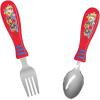 Zak Designs Bluey Kid Flatware Set with Fun Character Art on Both Utensils, Non Slip Fork and Spoon Set is Perfect for Encouraging Picky Eaters to Finish Their Plates (2 pk, BPA-Free)(Paw Patrol)