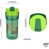 Zak Designs Harmony Bluey Water Bottle for Travel or At Home, 18oz Durable Plastic is Leak-Proof When Closed with Straw Lid and Carry Handle, 2-Pack (Bluey and Bingo)(Marvel Groot)