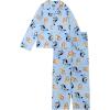 Bluey Girls’ 2-piece Loose-fit Button Down Pajama Set, Soft & Cute for Kids(Jumping Pals)