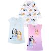 Bluey Girls’ 3-Pack Comfortable Nightgown, Fantasy Gown, Soft & Cute Pajamas for Kids