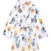 Bluey Unisex Kids’ Bathrobe, Soft & Plush Robe for Kids(Funny Bluey)