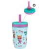 Zak Designs Bluey Kelso Toddler Cups For Travel or At Home, 12oz Vacuum Insulated Stainless Steel Sippy Cup With Leak-Proof Design is Perfect For Kids (Bluey, Bingo, Grandad Mort)(SuperKitties (Ginny  Sparks  Buddy  Bitsy))