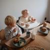 mushie x Bluey Silicone Placemat for Kids | BPA-Free Non-Slip Design (Bluey Ivory)(Black Daisy)