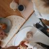 mushie x Bluey Silicone Placemat for Kids | BPA-Free Non-Slip Design (Bluey Ivory)(Black Daisy)