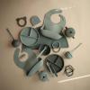 mushie x Bluey Silicone Placemat for Kids | BPA-Free Non-Slip Design (Bluey Ivory)(Cambridge Blue)
